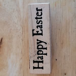 Happy Easter Rubber Stamp